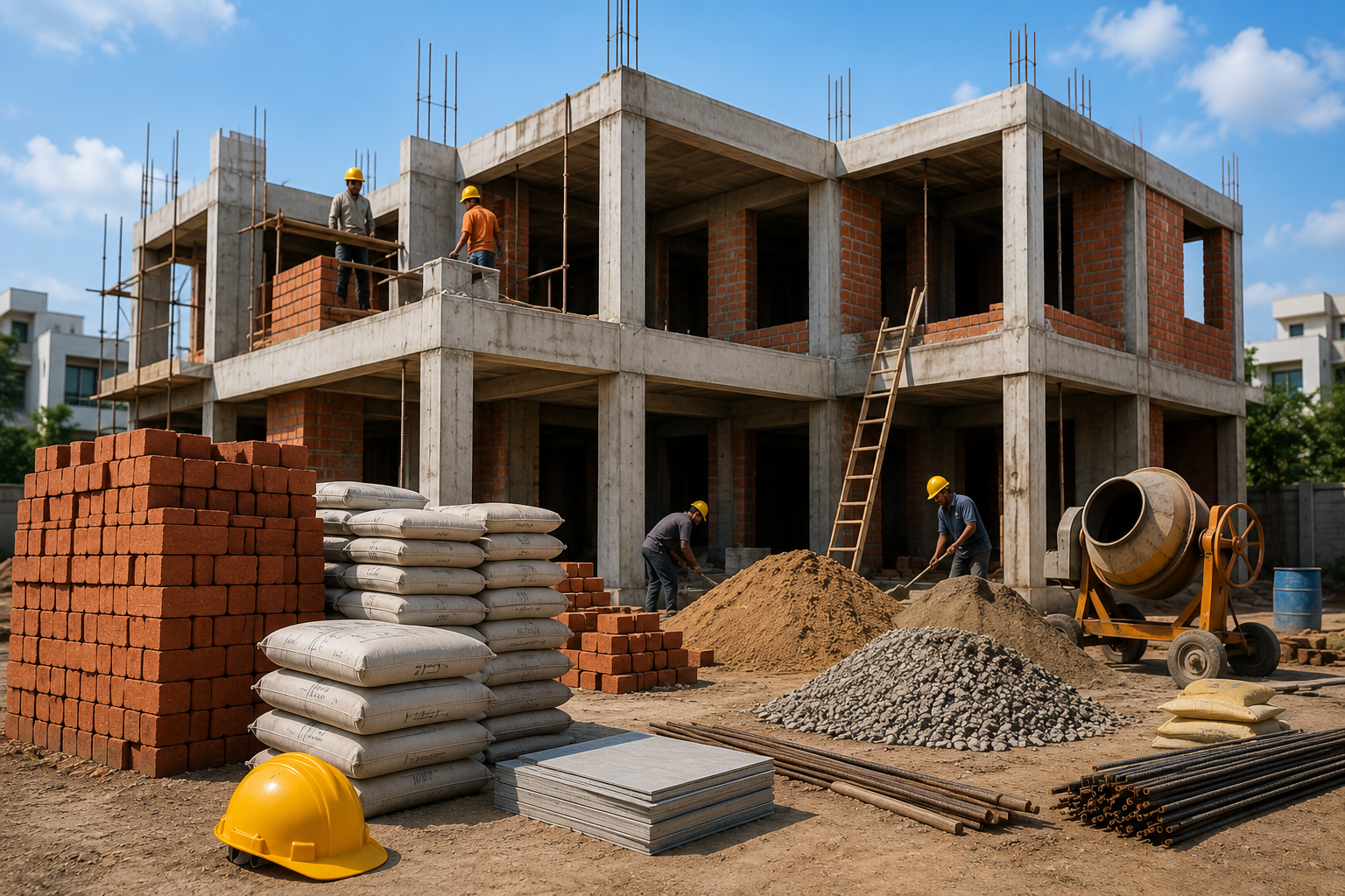 House Construction with Material